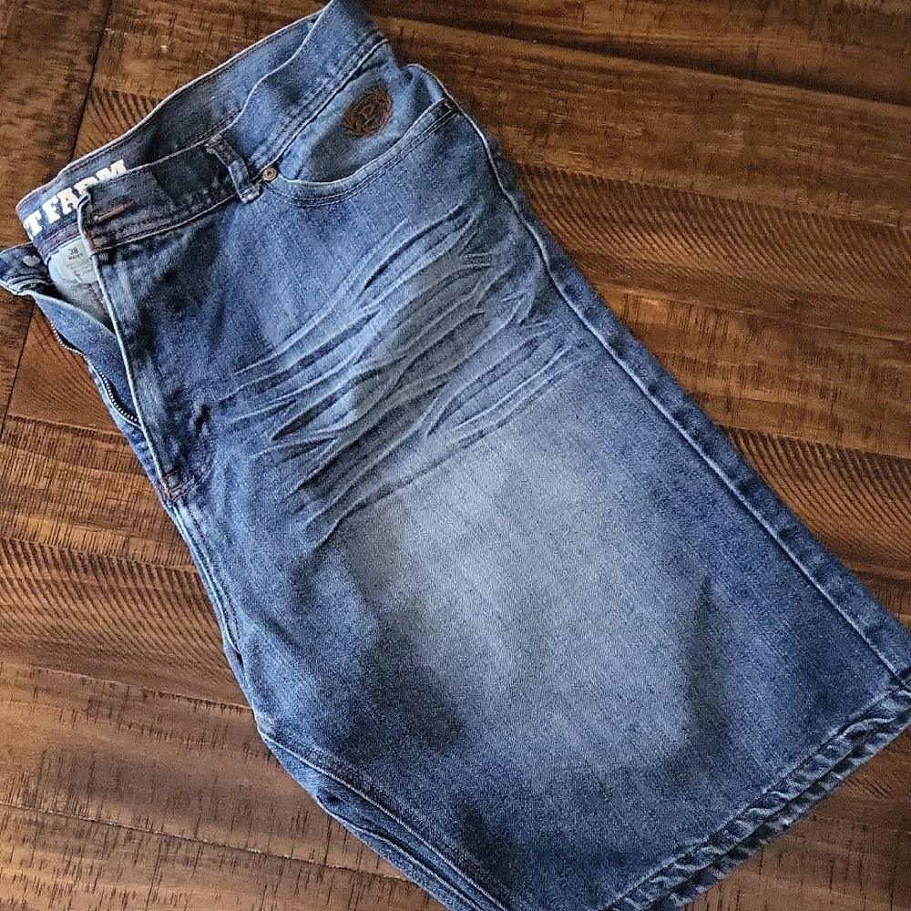 Phat Farm Blue Jean Shorts for Men